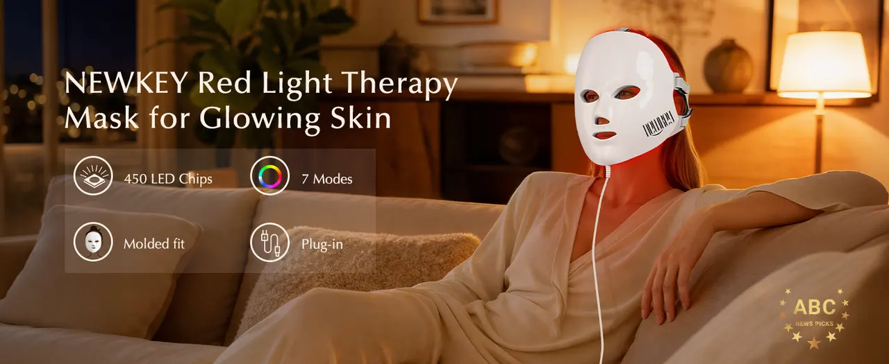 NEWKEY 4D LED mask lifestyle in living room