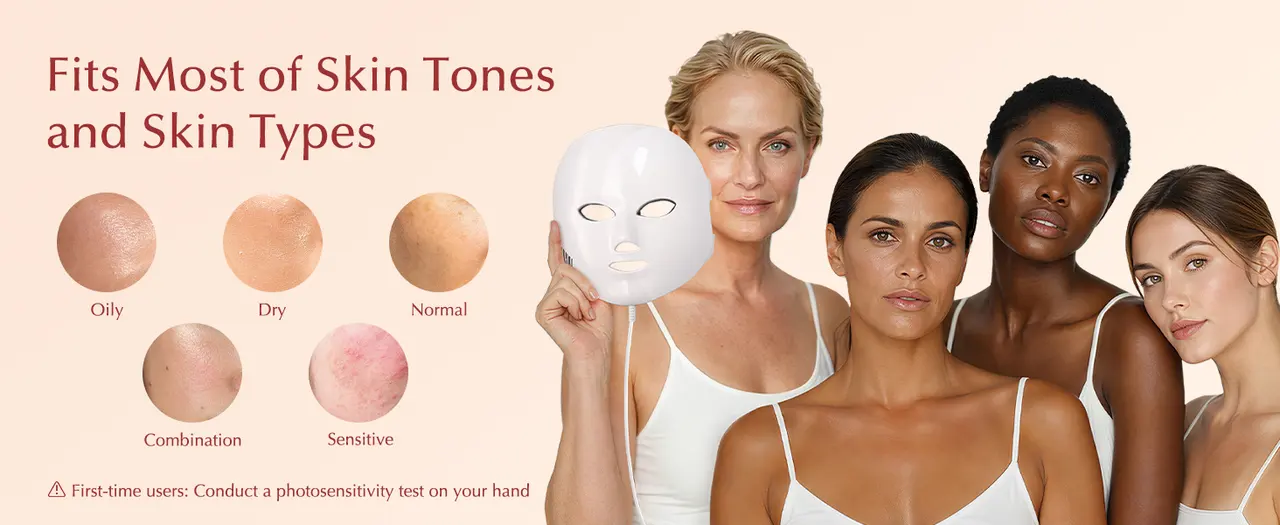 Fits most skin tones and skin types