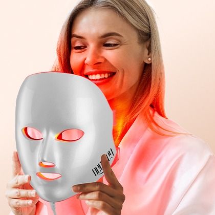 NEWKEY Red Light Therapy Mask for Face,7 Colors LED Face Mask